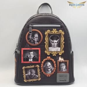 Loungefly Universal Monsters Frames Halloween Mini Backpack New